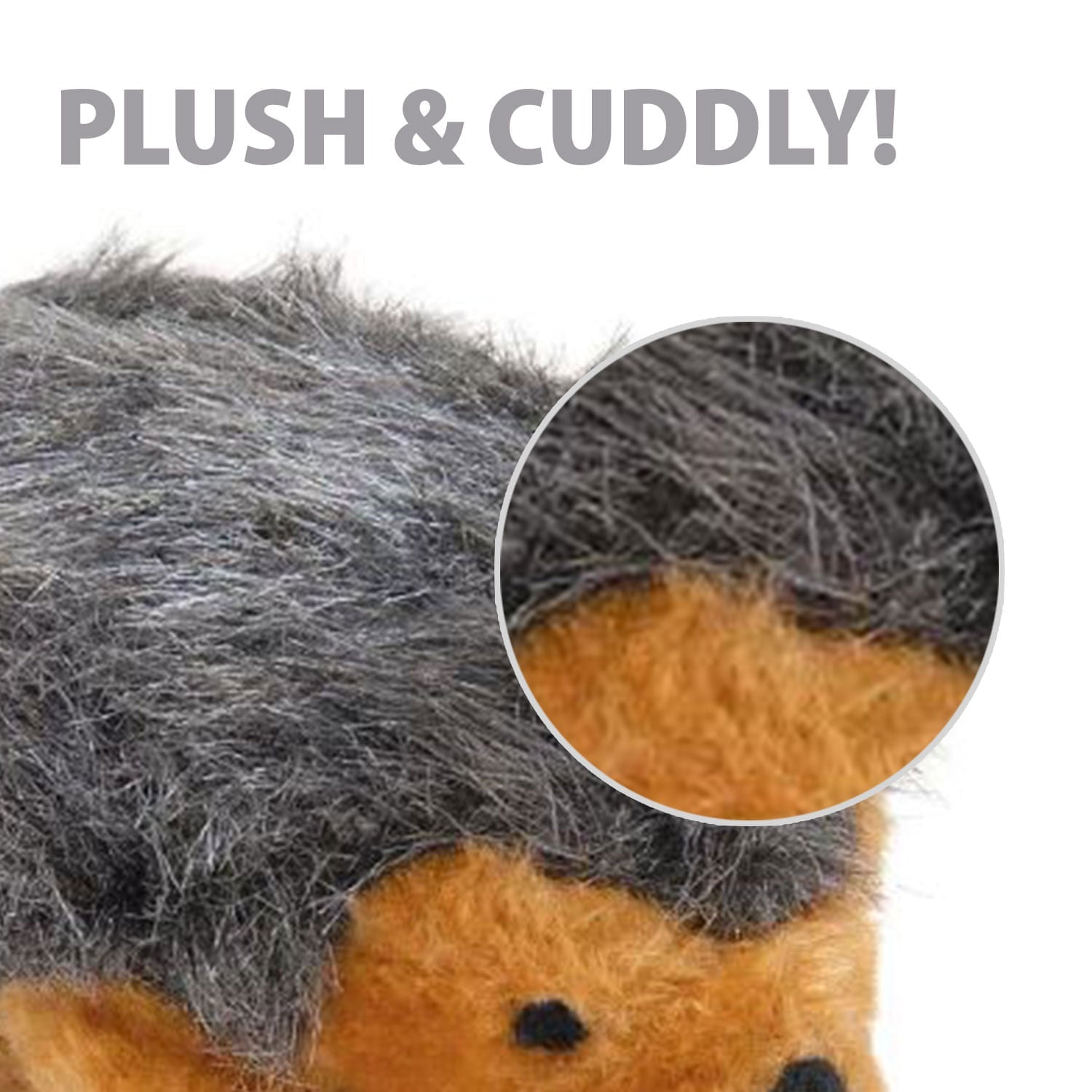 Image of Jeffers Plush Hedgehog Squeaker Dog Toy