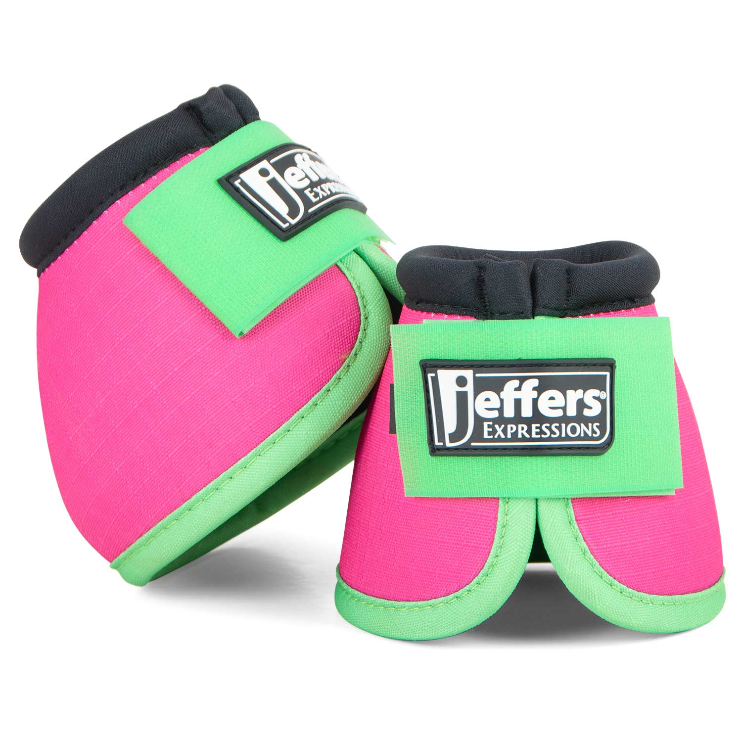 Image of Jeffers Expression Neon No-Turn Bell Boots for Horses