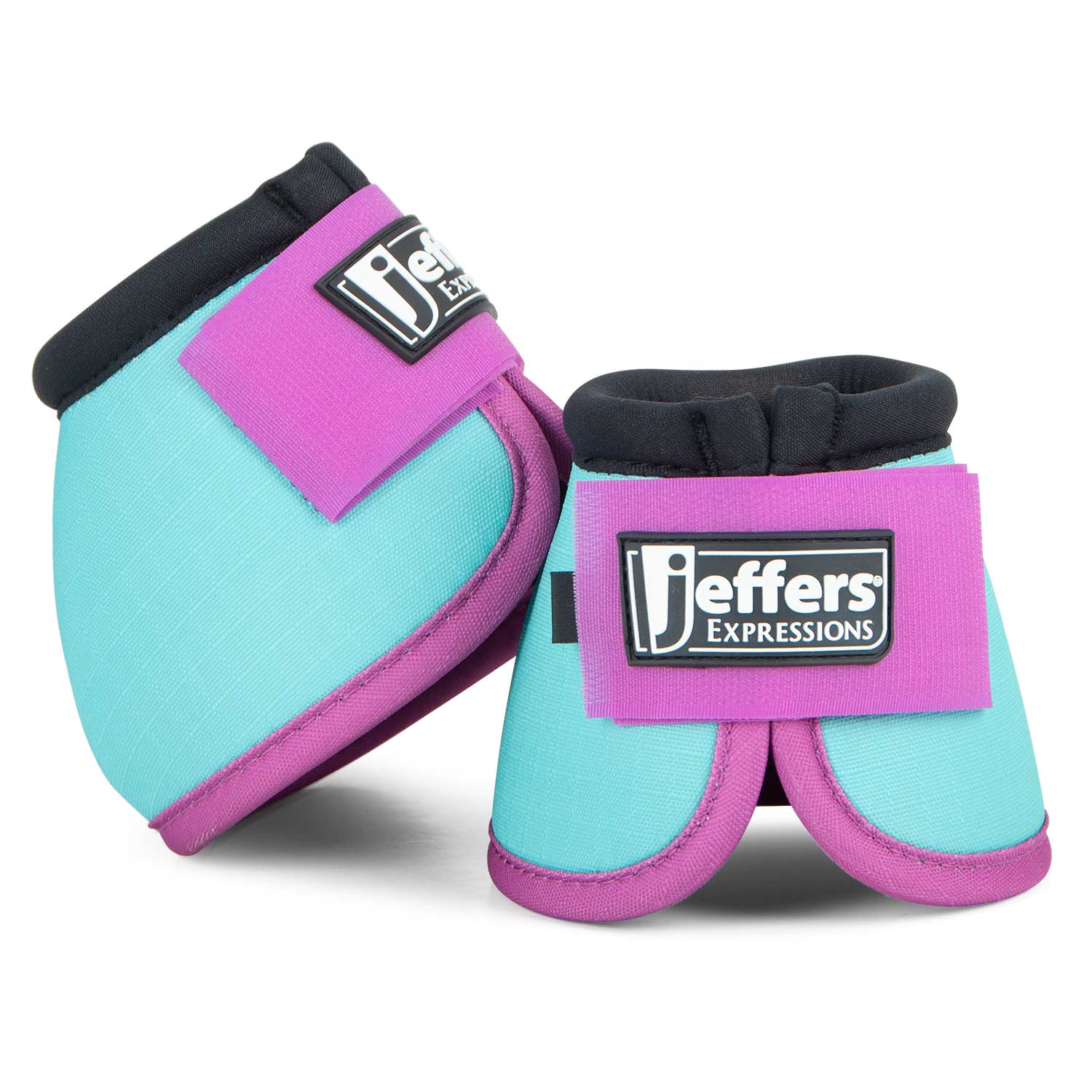 Image of Jeffers Expression Neon No-Turn Bell Boots for Horses