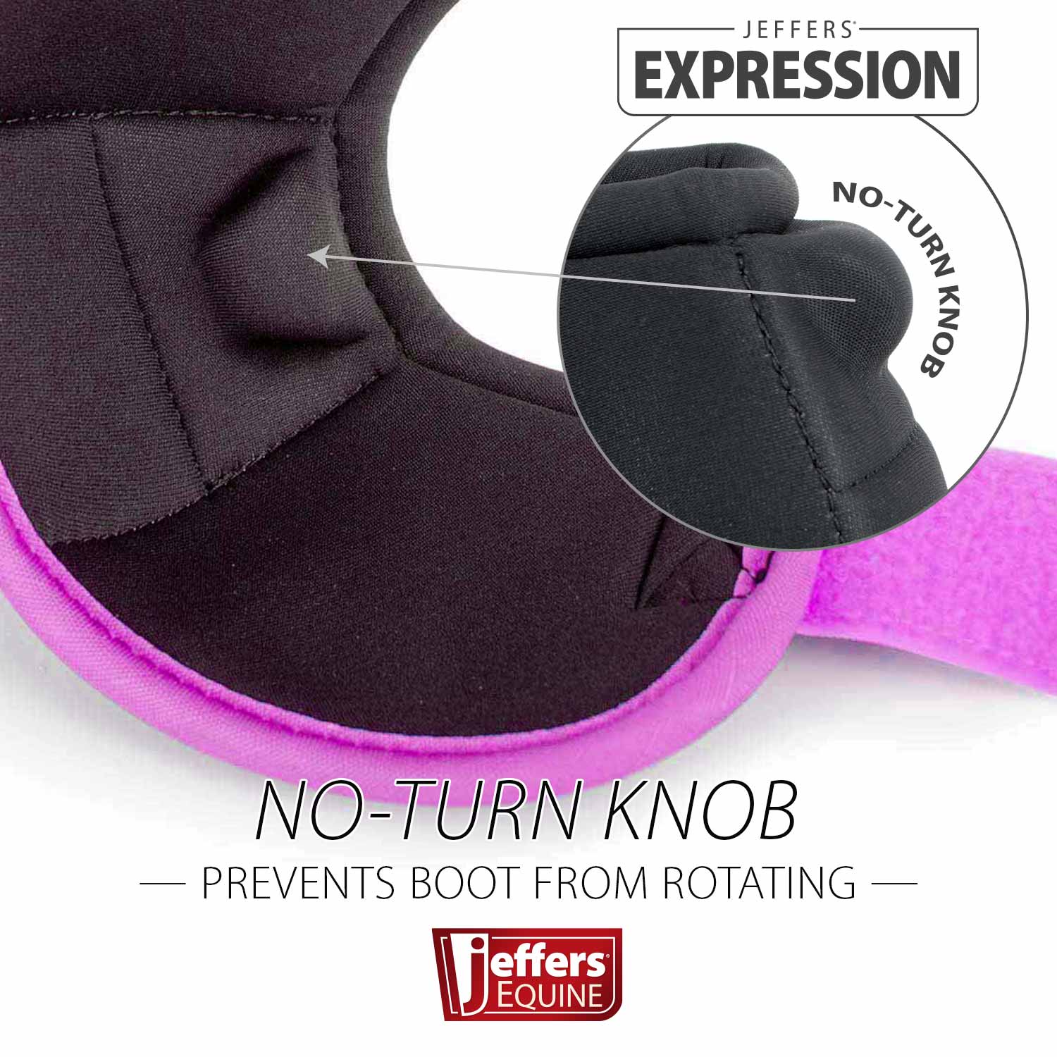 Image of Jeffers Expression Neon No-Turn Bell Boots for Horses