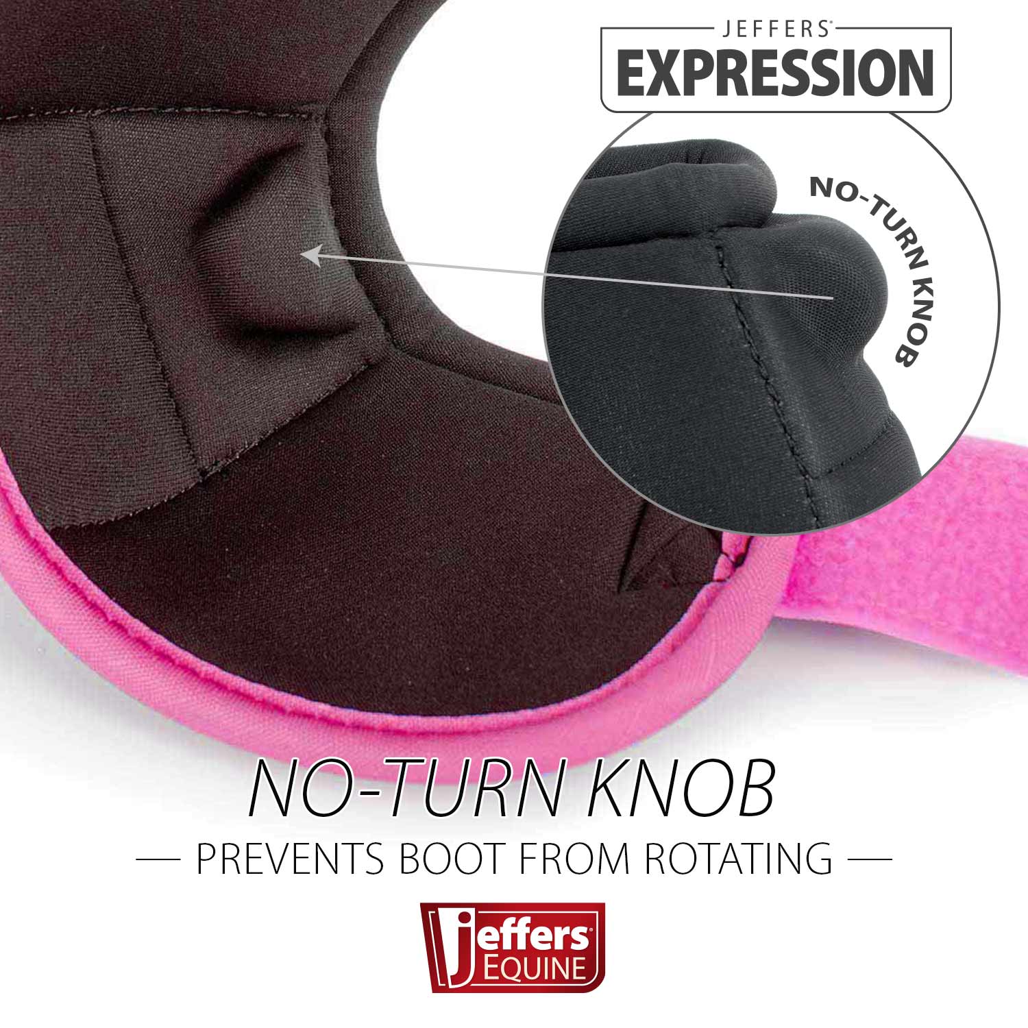 Image of Jeffers Expression Neon No-Turn Bell Boots for Horses