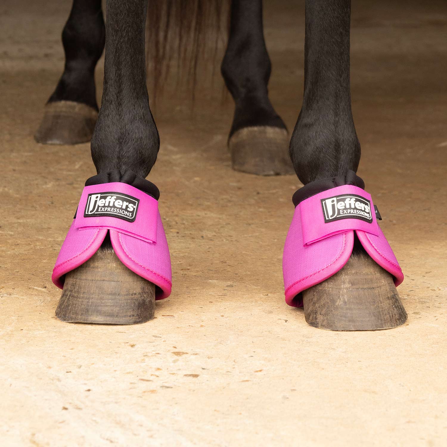 Image of Jeffers Expression Neon No-Turn Bell Boots for Horses