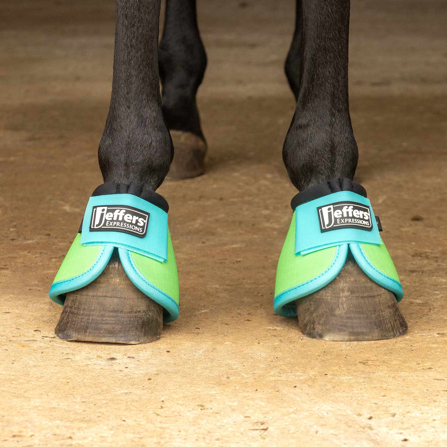 Image of Jeffers Expression Neon No-Turn Bell Boots for Horses