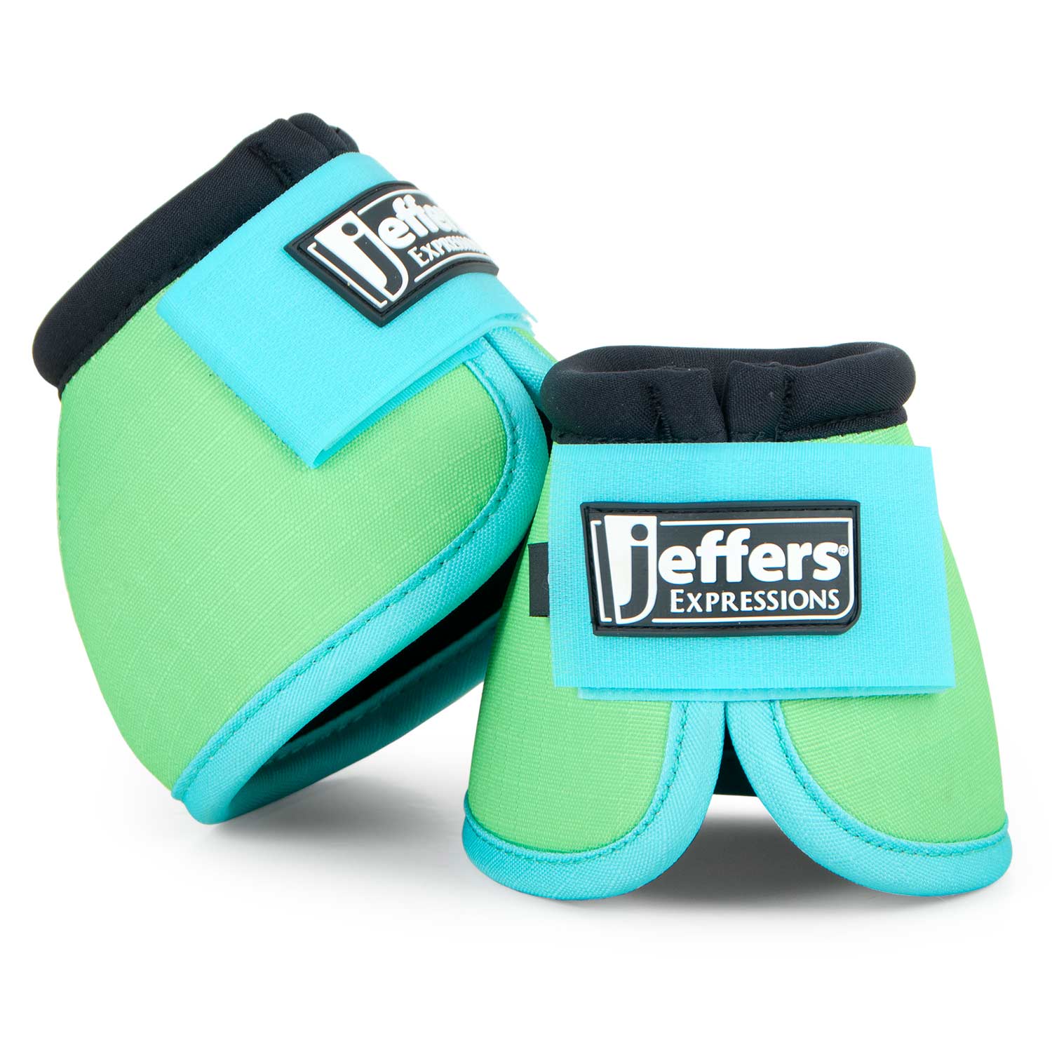 Image of Jeffers Expression Neon No-Turn Bell Boots for Horses