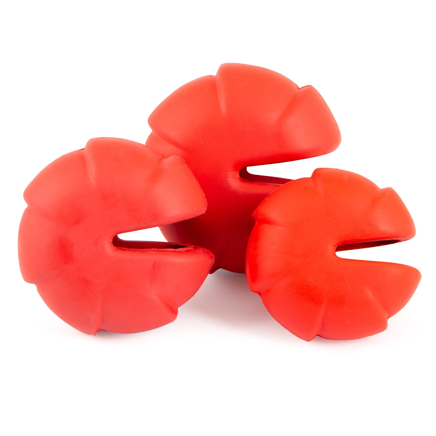 Image of Jeffers Red Millipede Natural Rubber Treat Dispensing Dental Dog Chew Toy