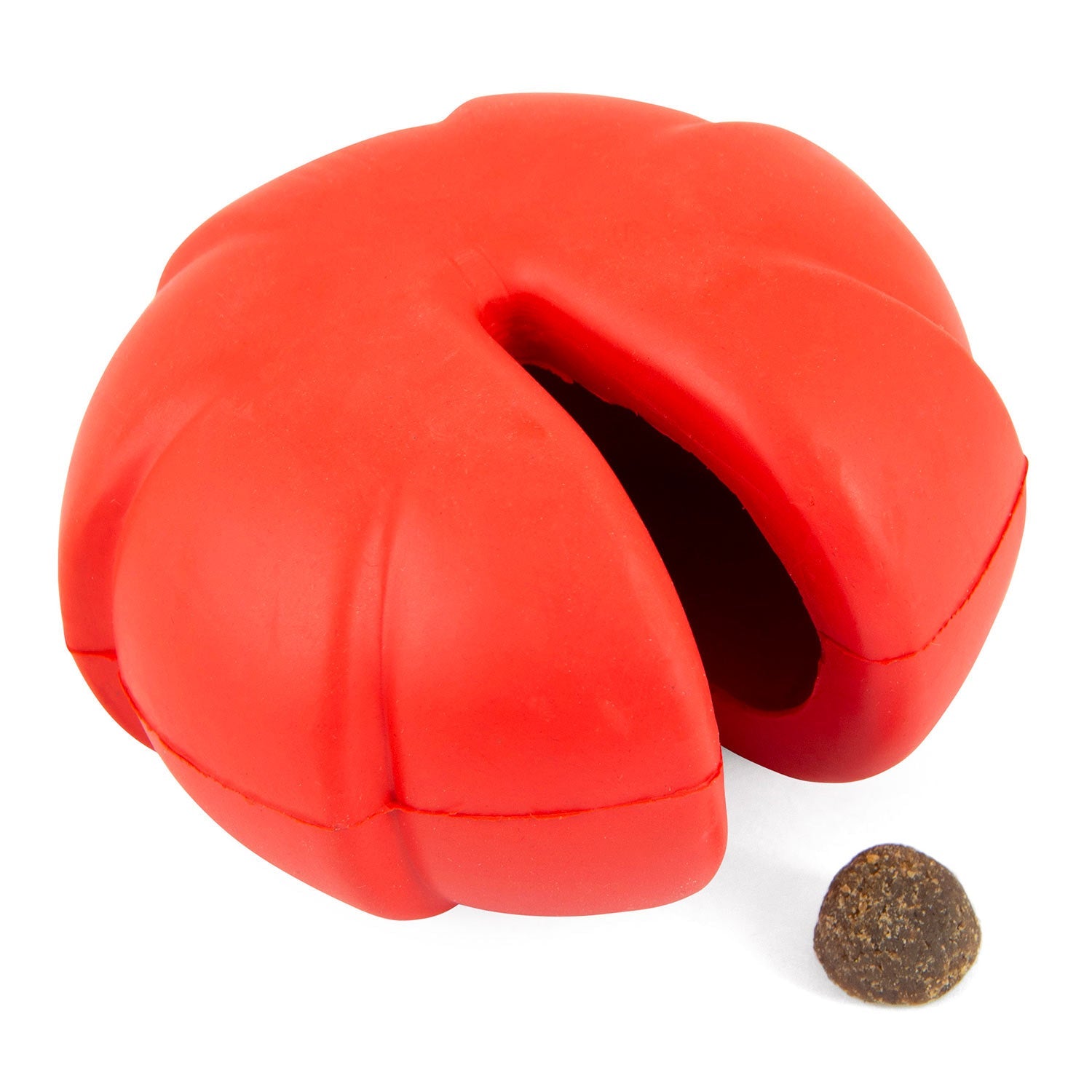 Image of Jeffers Red Millipede Natural Rubber Treat Dispensing Dental Dog Chew Toy