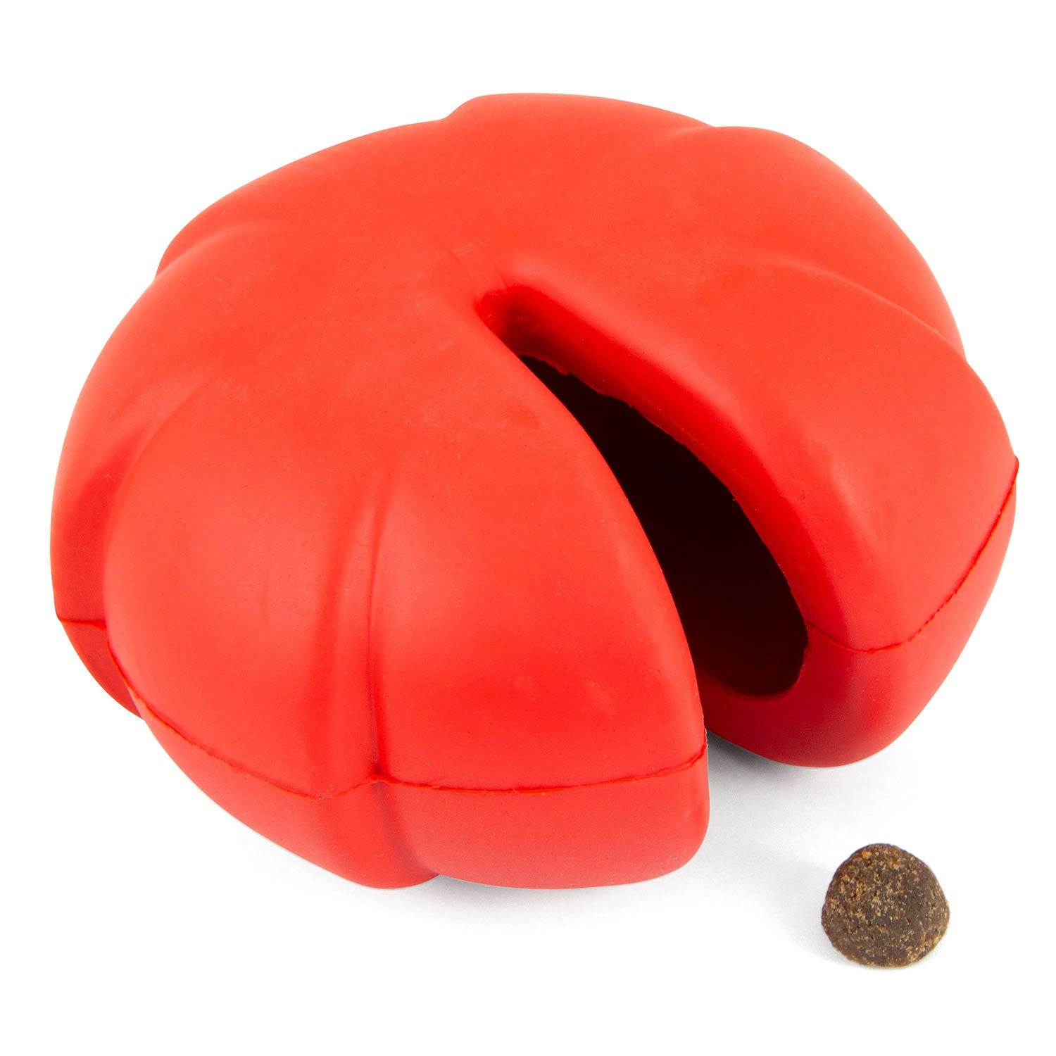 Image of Jeffers Red Millipede Natural Rubber Treat Dispensing Dental Dog Chew Toy