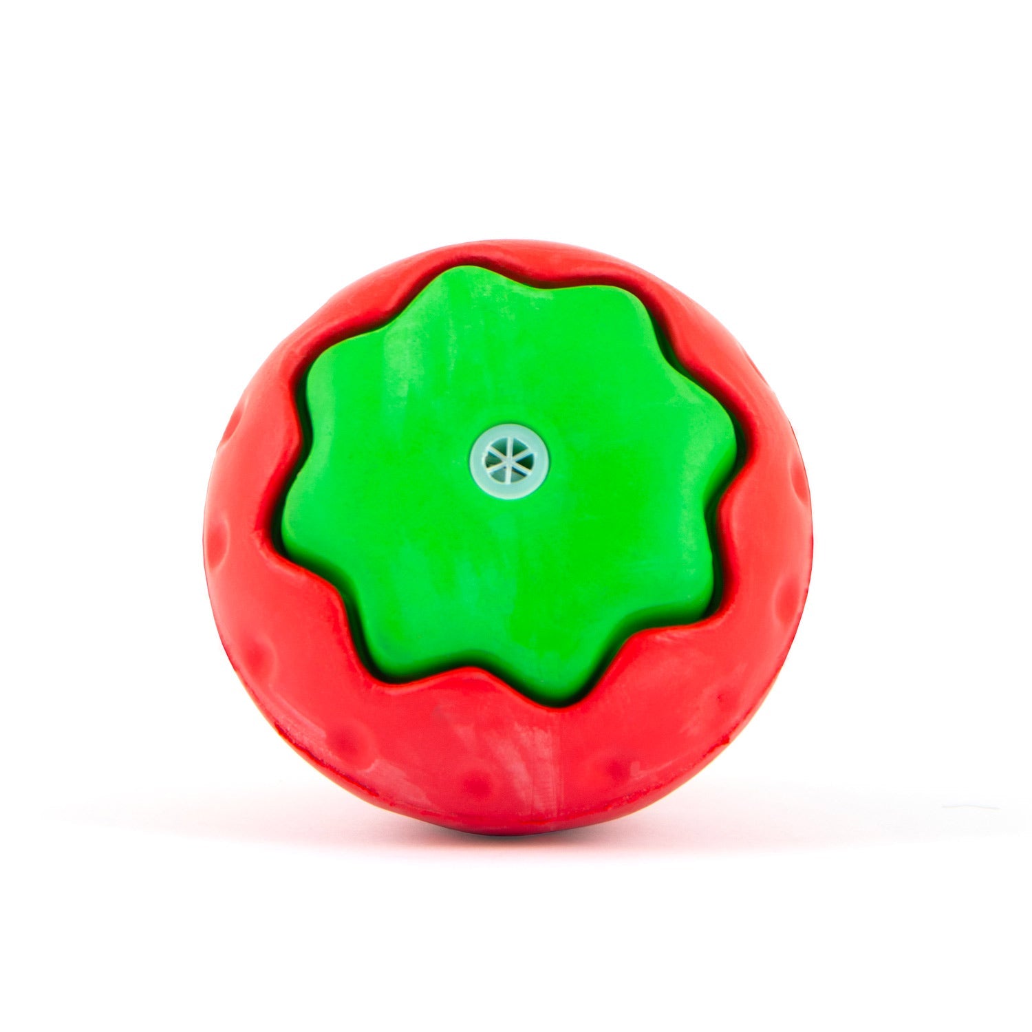 Image of Jeffers Squeaky Strawberry Natural Rubber Dog Dental Chew Toy with Squeaker & Vanilla Scent for Medium Chewers