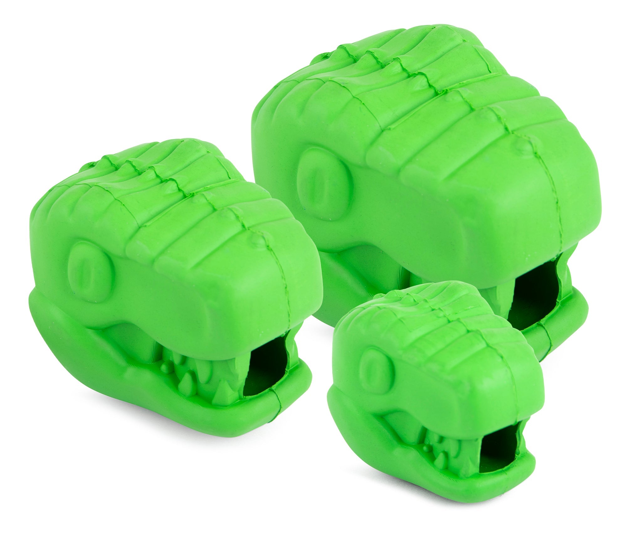 Image of Jeffers T-Rex Natural Rubber Treat Dispensing Dental Dog Chew Toy for Medium Chewers with Vanilla Scent
