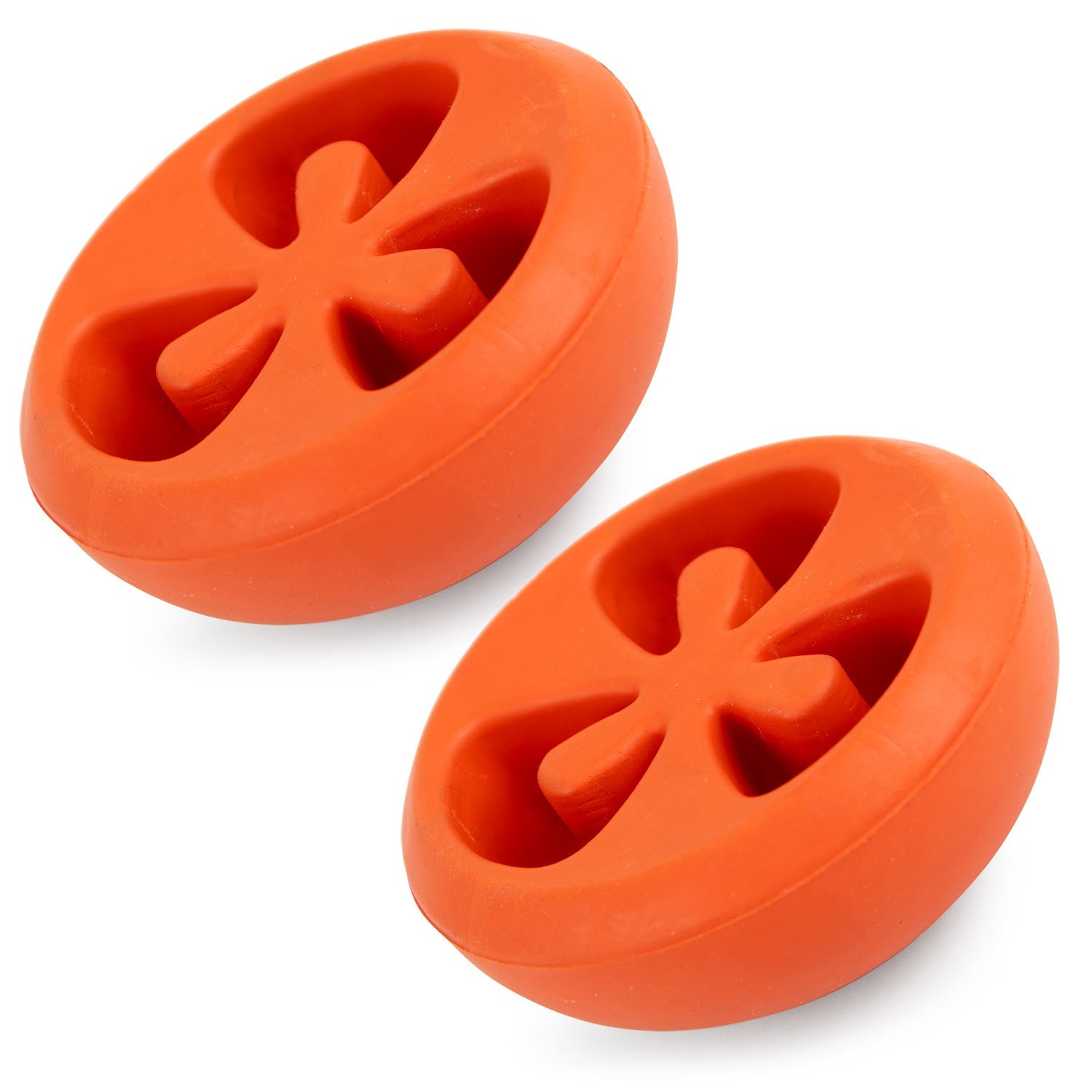 Image of Jeffers Tomato Shaped Natural Rubber Treat Dispensing Dental Dog Chew Toy for Medium-Chewers