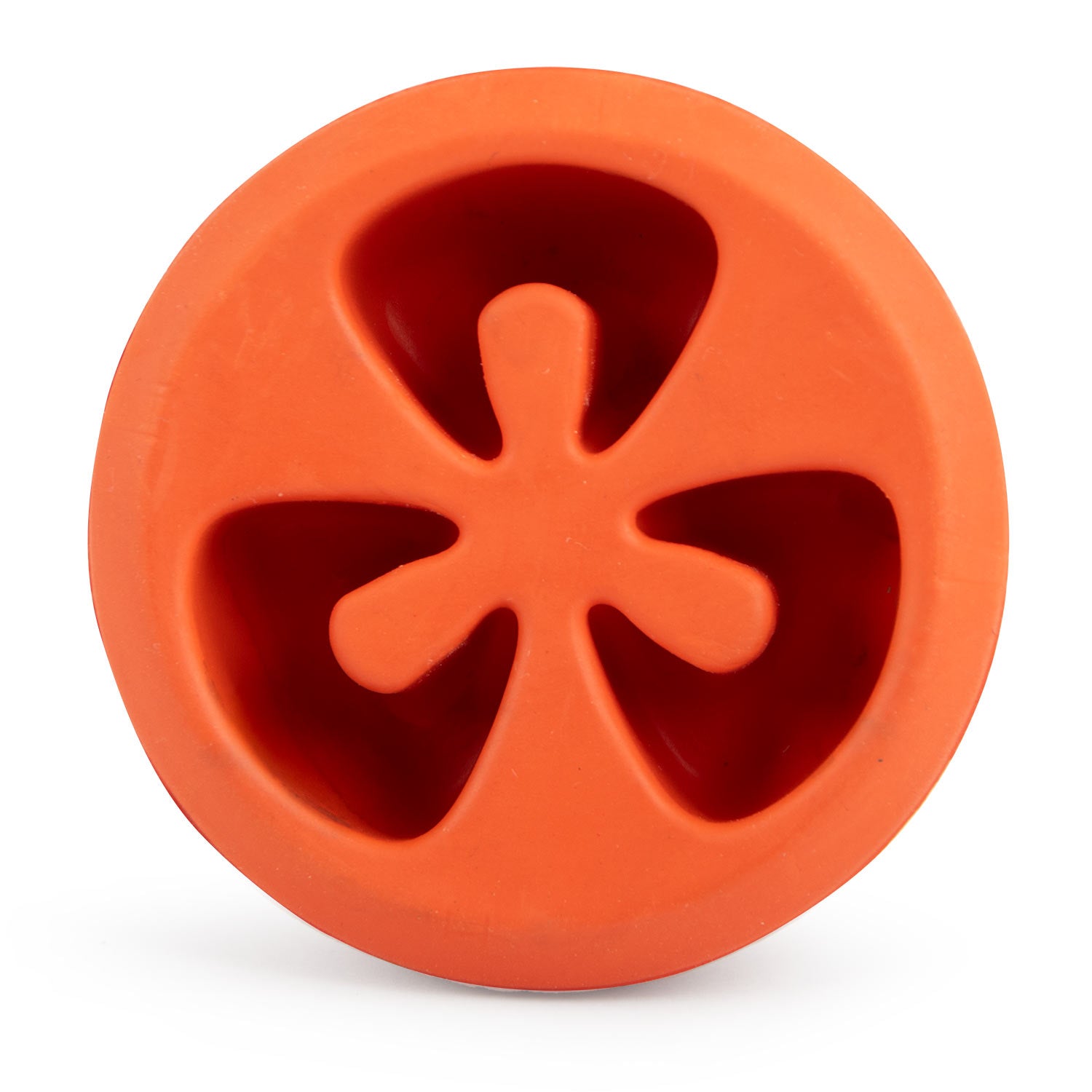 Image of Jeffers Tomato Shaped Natural Rubber Treat Dispensing Dental Dog Chew Toy for Medium-Chewers