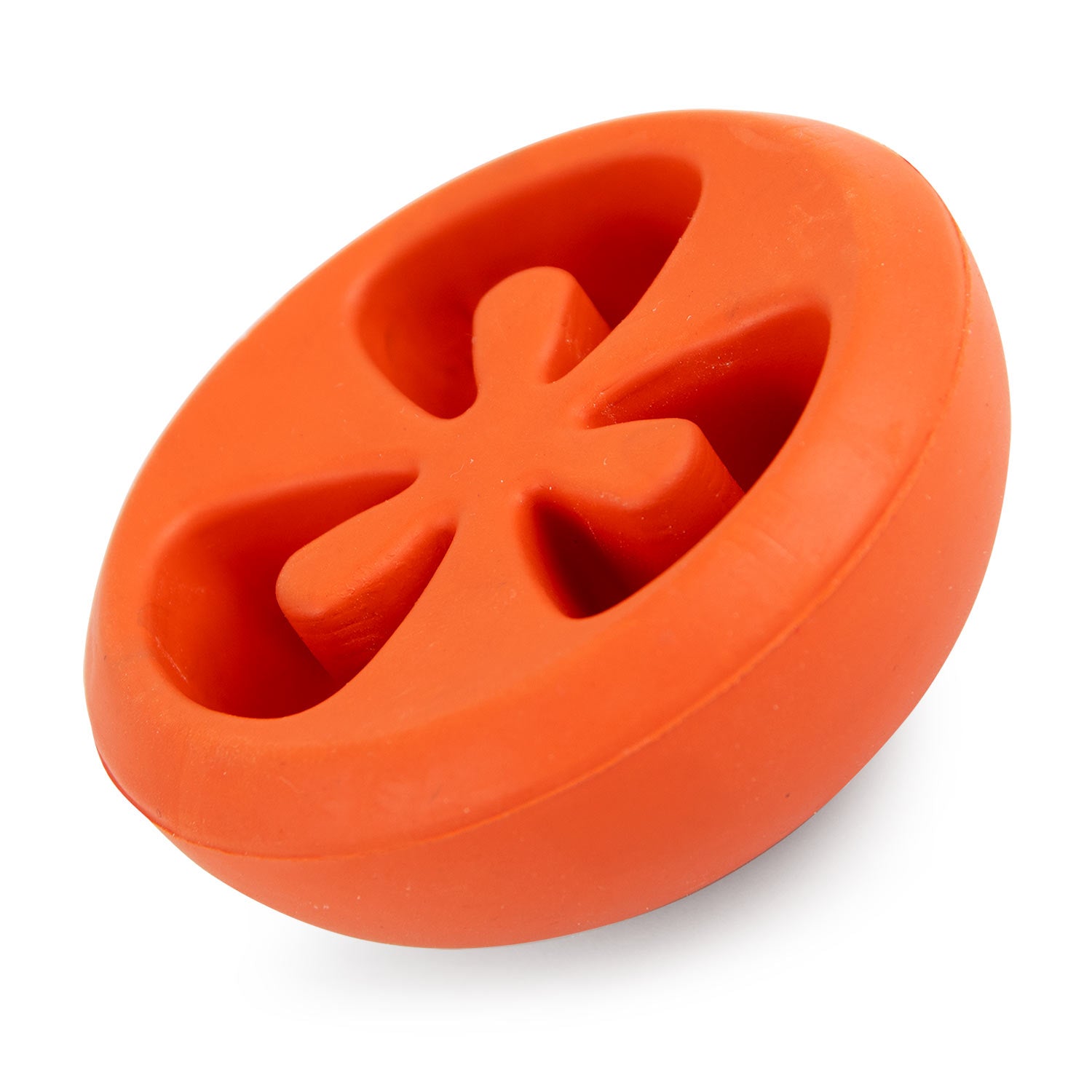 Image of Jeffers Tomato Shaped Natural Rubber Treat Dispensing Dental Dog Chew Toy for Medium-Chewers