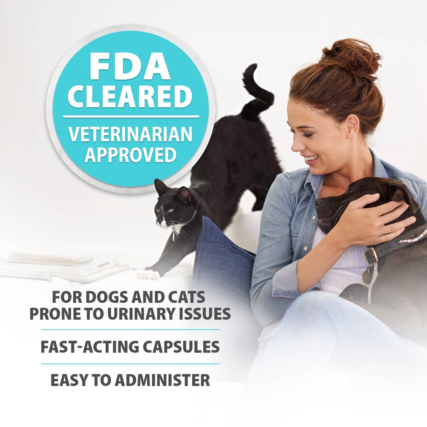 Image of Jeffers Uracid DL-Methionine 0.2g Capsules for Dogs & Cats – Supports Urinary Tract, Reduces Urine Odor, Prevents Stones