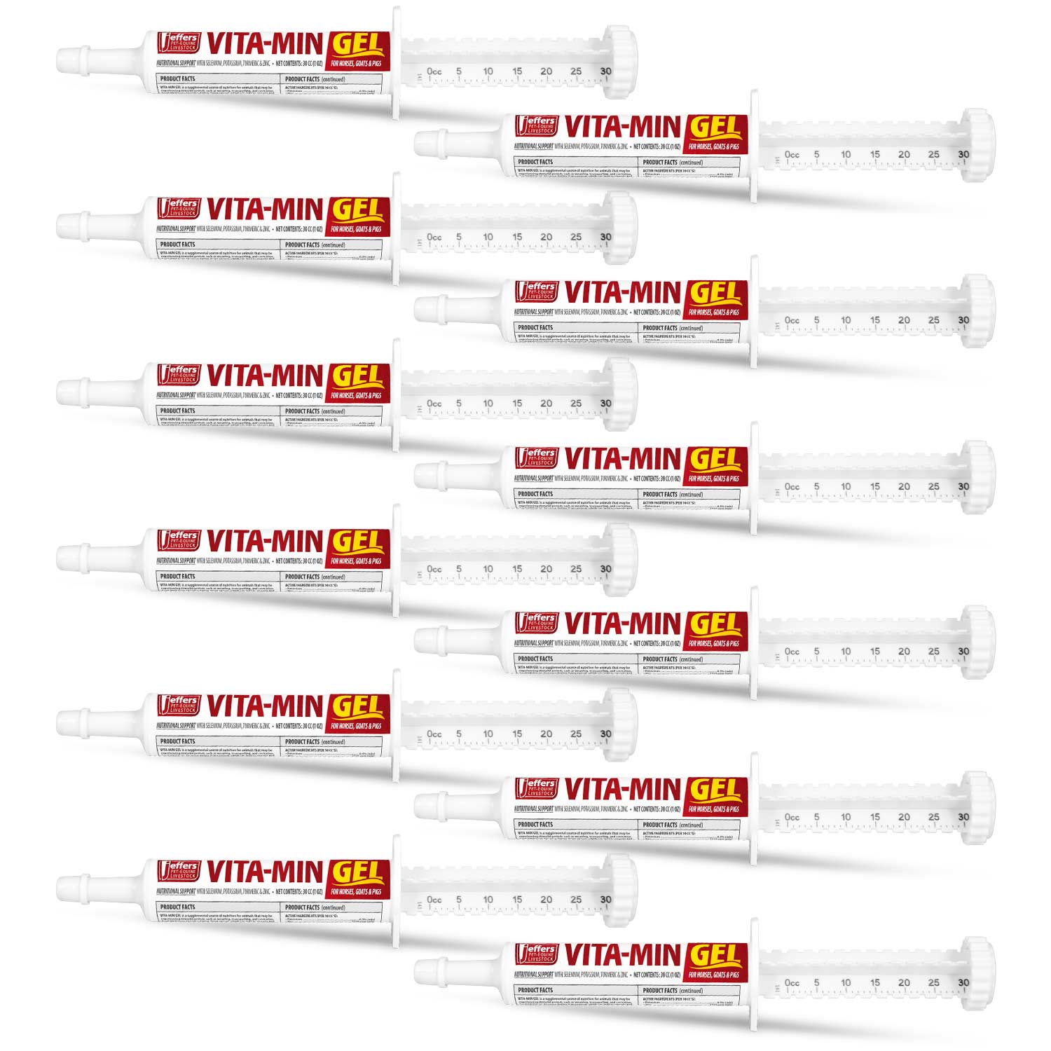 Image of Jeffers Vita-Min Gel with Vit E & B12 for Cattle, Horses, Sheep, Goats & Swine