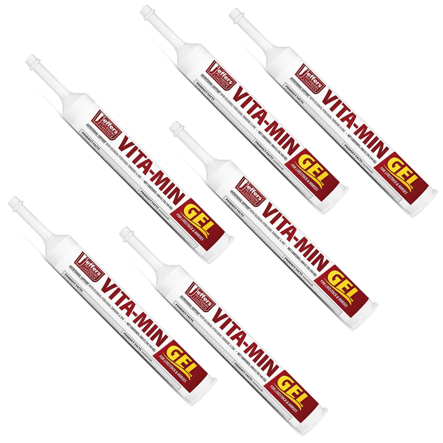 Image of Jeffers Vita-Min Gel with Vit E & B12 for Cattle, Horses, Sheep, Goats & Swine