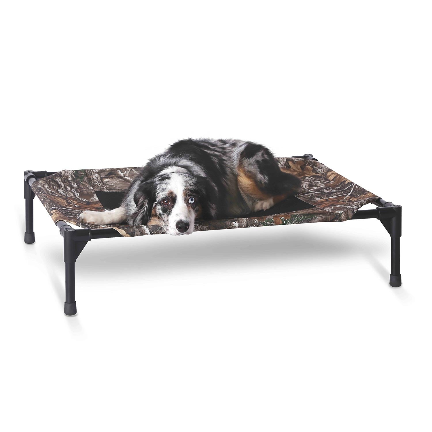 Image of K&H Pet Products Original Pet Cot Elevated Dog Bed, Realtree Edge