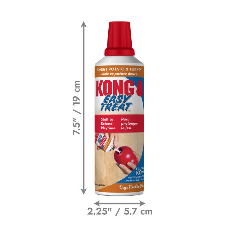 Image of KONG Holiday Easy Treat® Turkey & Sweet Potato – Stuffable Dog Treat, Low-Calorie, Perfect for KONG Toys