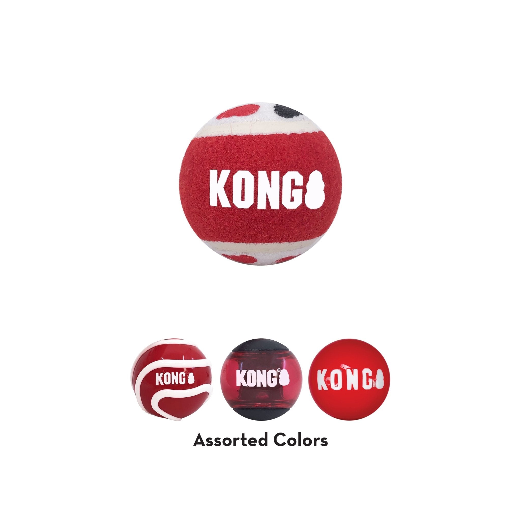 Image of KONG Signature Fetch Dog Toy Balls, Multi-Pack
