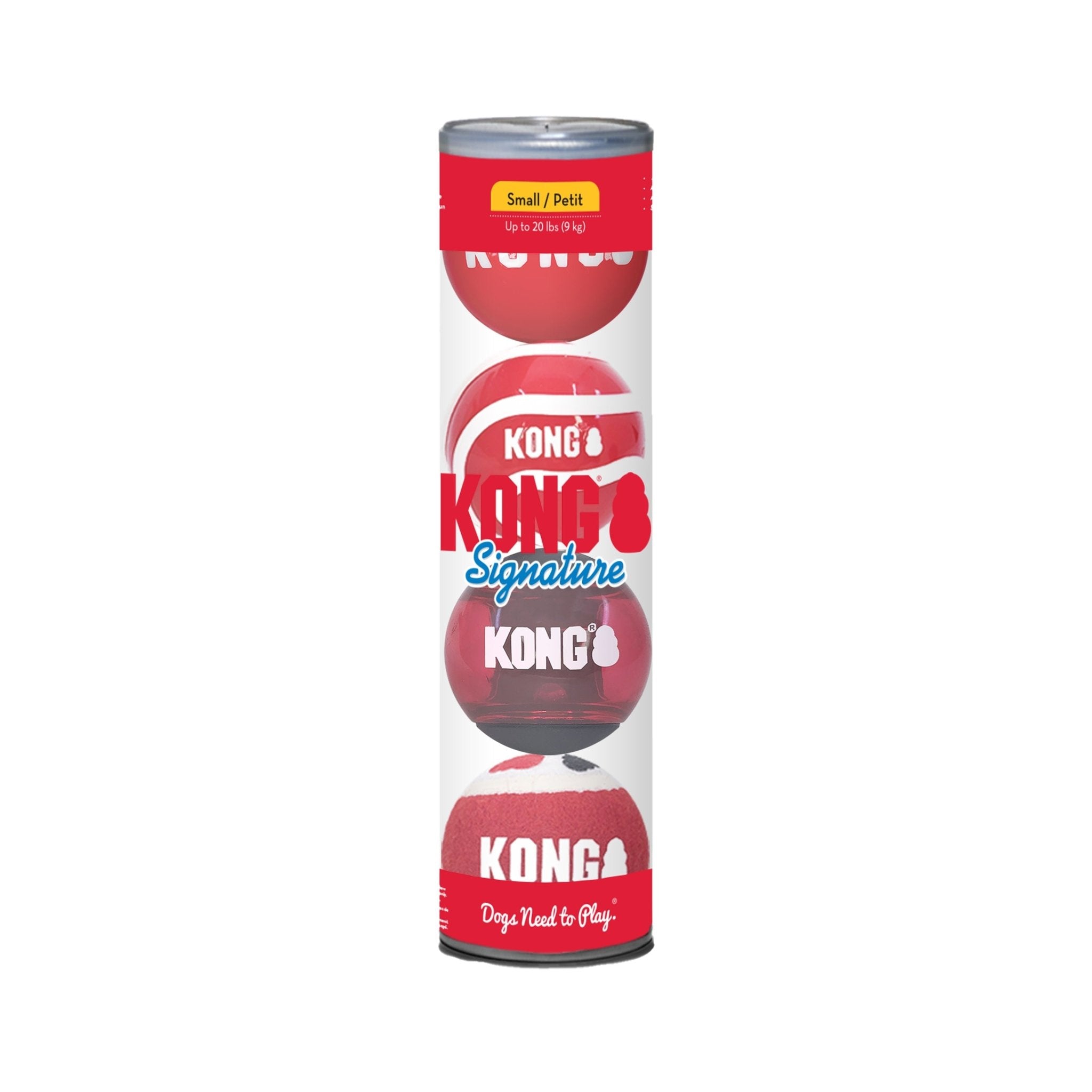 Image of KONG Signature Fetch Dog Toy Balls, Multi-Pack