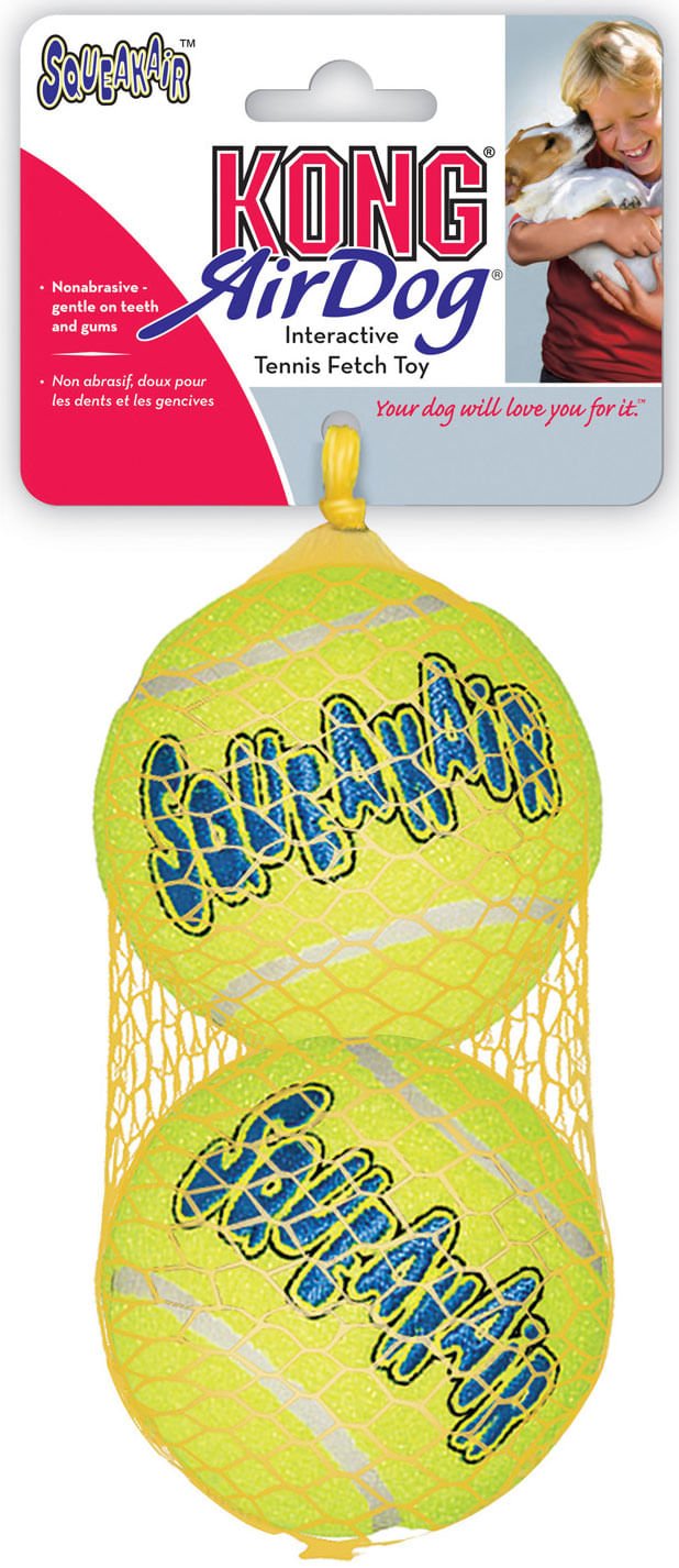 Image of KONG SqueakAir® Ball – Durable Squeaker Tennis Ball Dog Toy for Fetch & Play