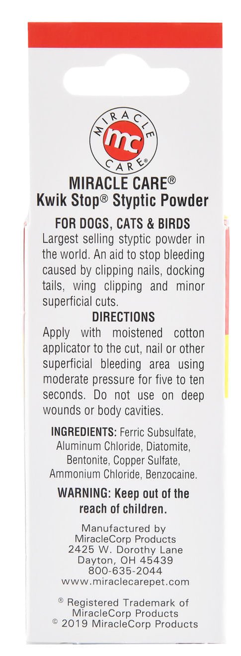 Image of Kwik Stop Styptic Powder for Dogs, Cats, & Birds