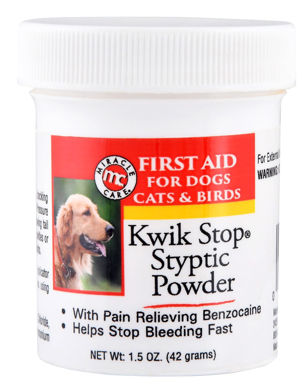 Image of Kwik Stop Styptic Powder for Dogs, Cats, & Birds