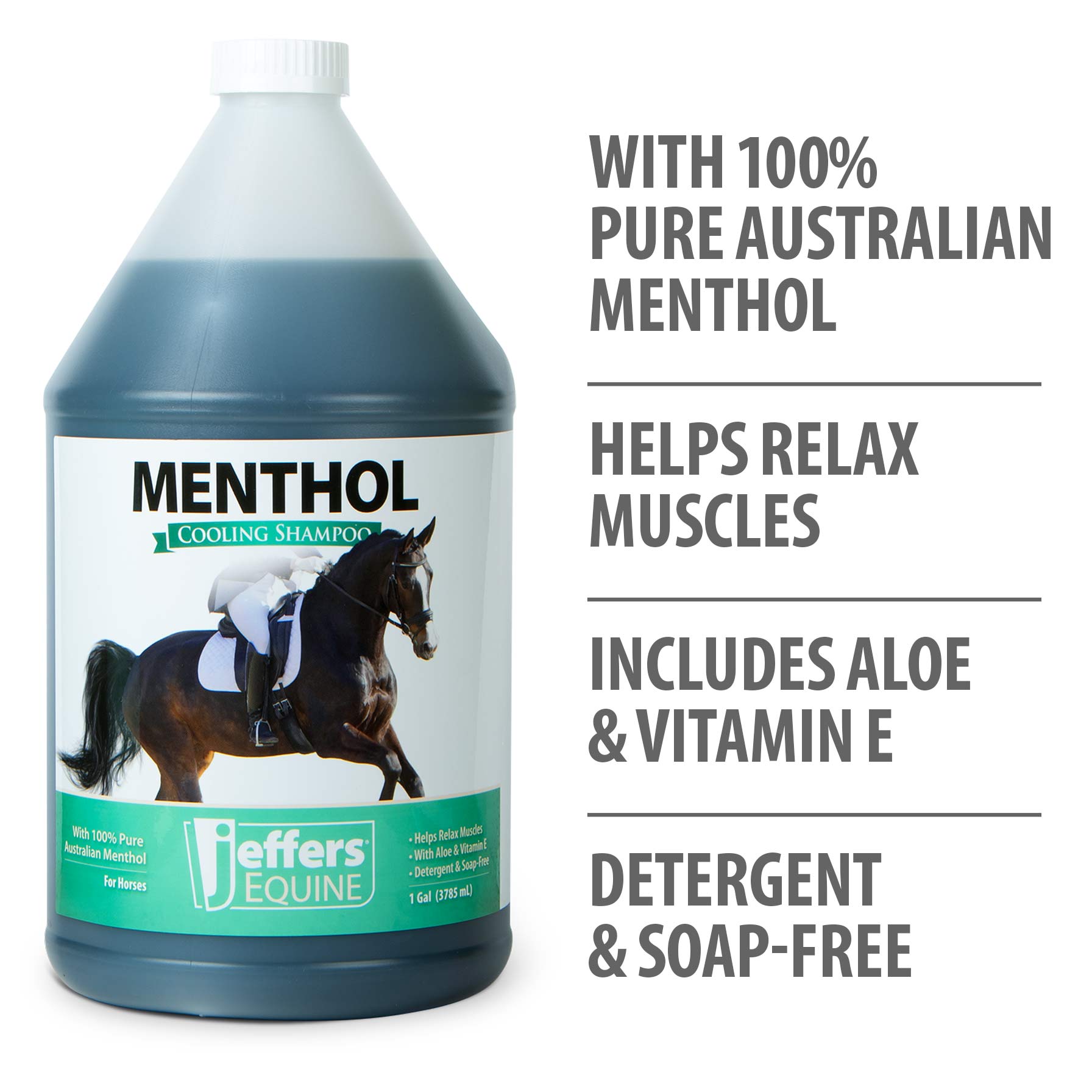 Image of Jeffers Equine Menthol Cooling Shampoo for Horses