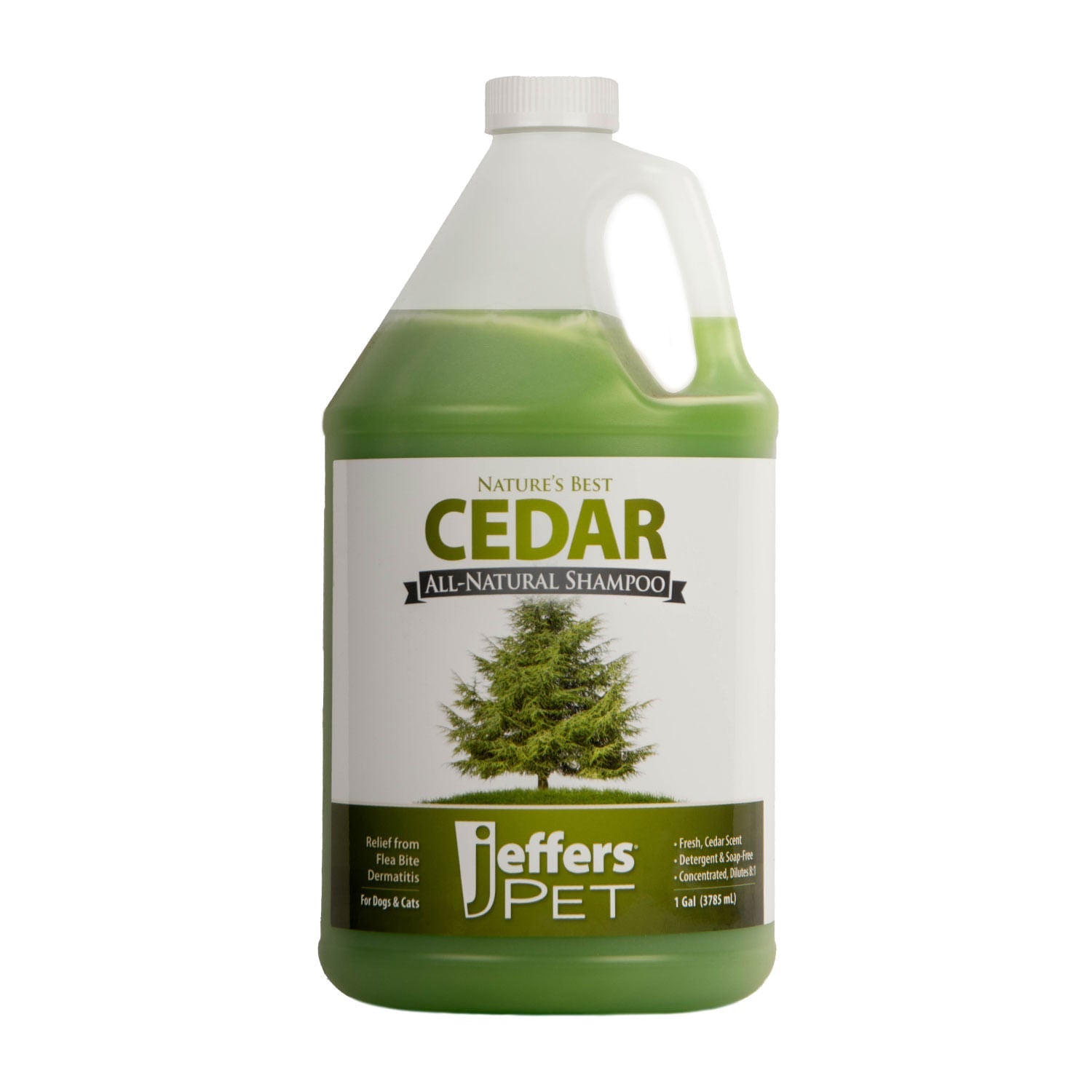 Image of Jeffers Pet Nature's Best Cedar All-Natural Flea Bite Relief Shampoo for Dogs and Cats