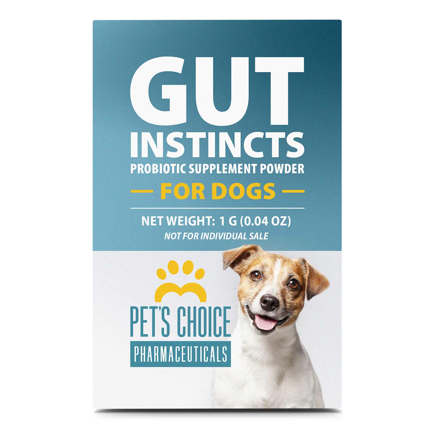 Image of Pet's Choice Gut Instincts Probiotic Powder Packets for Dogs – Daily Digestive & Immune Support, 30 Count