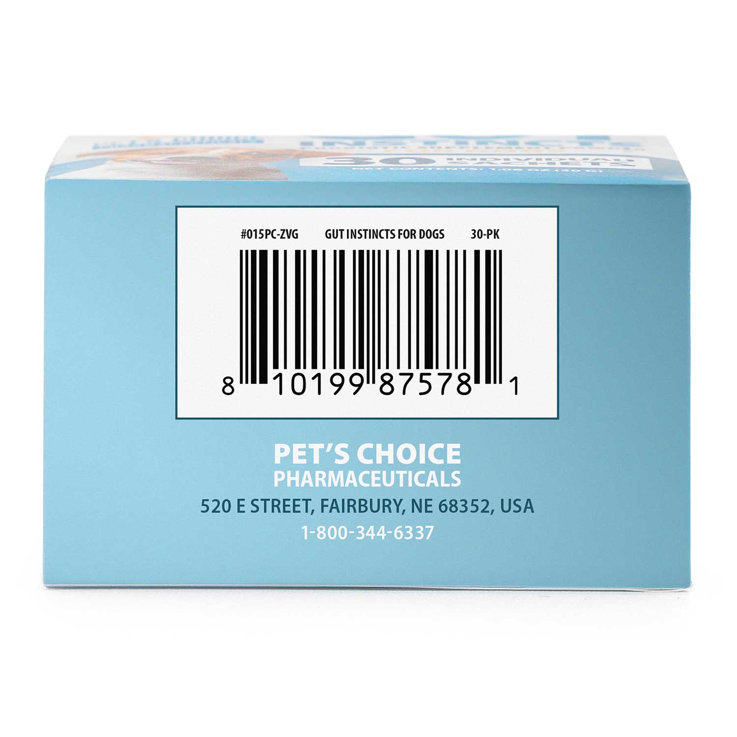 Image of Pet's Choice Gut Instincts Probiotic Powder Packets for Dogs – Daily Digestive & Immune Support, 30 Count