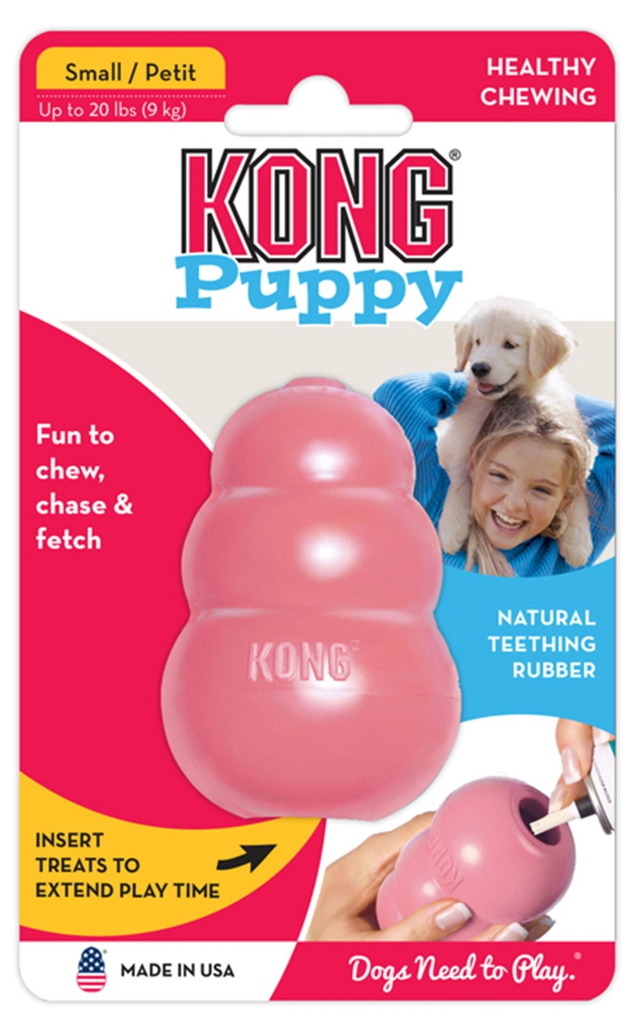 Image of Puppy KONG Treat-Stuffing Chew Dog Toy