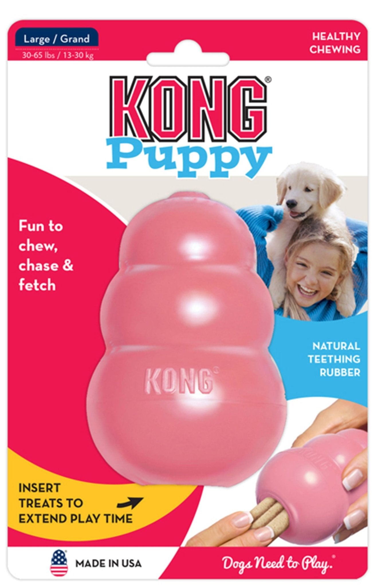 Image of Puppy KONG Treat-Stuffing Chew Dog Toy