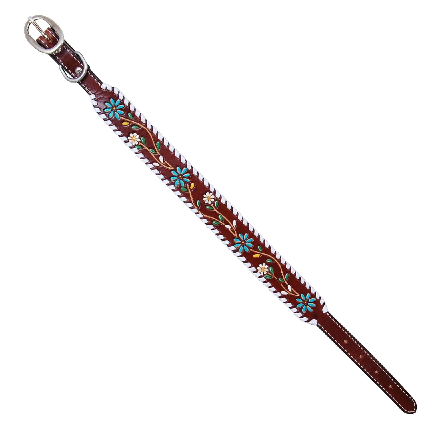 Image of Rafter T Floral Vine Dog Collar