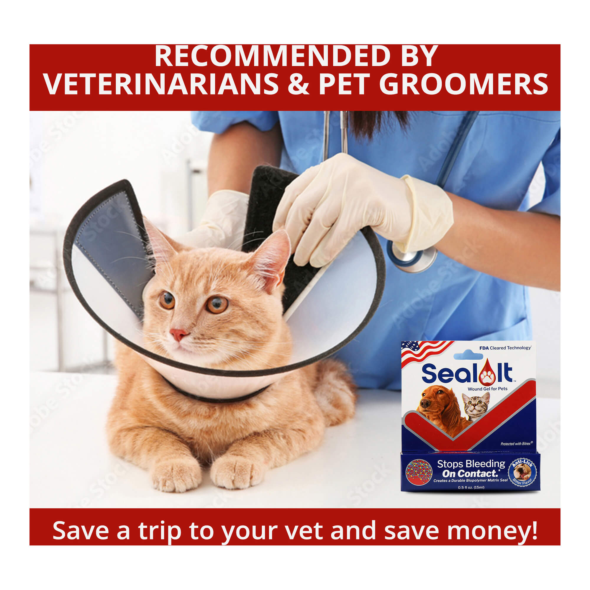 Image of Seal It Wound & Blood Stop Gel for Dogs & Cats