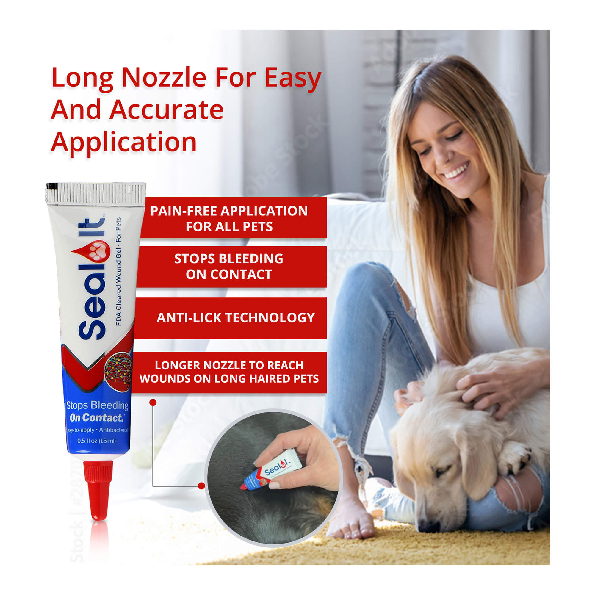 Image of Seal It Wound & Blood Stop Gel for Dogs & Cats