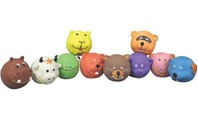 Image of Jeffers Squeakies Latex Dog Toy, Assorted, Each