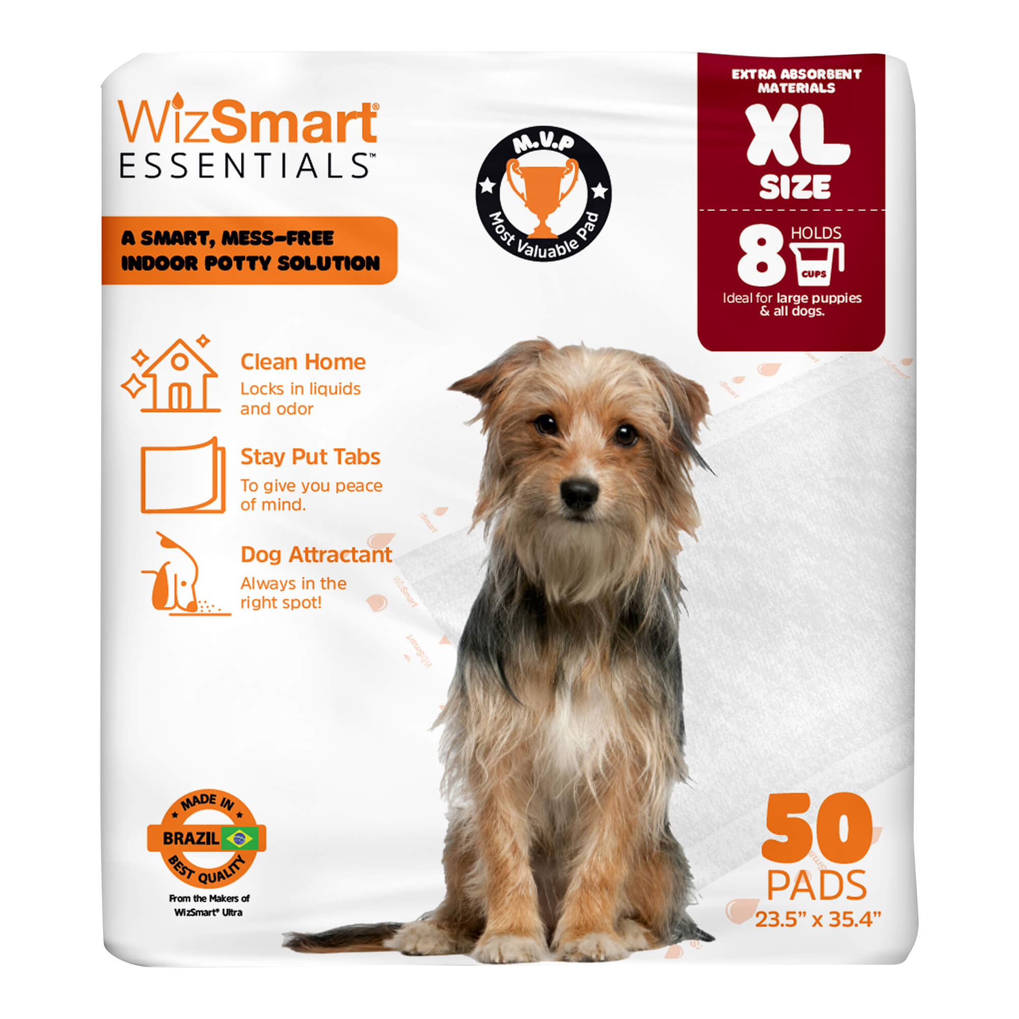 Image of WizSmart Essentials Training Pads with Attractant for Dogs & Puppies, XL